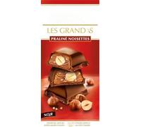 Lindlt LES GRANDS Hazelnut Praline Tablet - Dark Chocolate - 225g Pack of 4