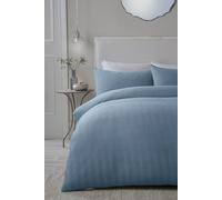 'Lindly' Waffle Duvet Cover Set Serene Blue Double