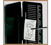 Lindner 2099 Phila-Combi-Box, Perforation Gauge