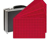 Lindner 2338 Large Collectible Coin Case with 8 Coin Trays for Different Diameters