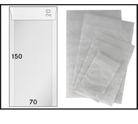 LINDNER 713 Pergamin Bags 150x70mm Transparent Top Flap 500 Pack