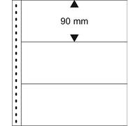 Lindner 831P Crystal clear pages including white backing pages for banknotes - pack of 10