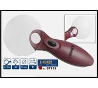 Lindner S7132 Edge-Free LED Magnifying Glass Handheld 8x 20x 90mm Lens