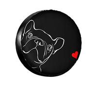 Lindo Animal De Compañía Perro Vaquero Francés Funda Para Neumático Durable Funda Para Neumáticos De Repuesto Antipolvo Neumático Repuesto Cubierta Para Trailer Suv Todoterreno