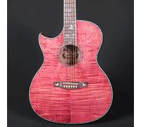 Lindo Left Handed Dandelion ORG-SL Slim Pink Electro Acoustic Guitar with BS5M Blend Mic/Piezo Preamp LCD Tuner & Padded Gig Bag