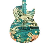 Lindo Mizumi Nylon Strings Electro Acoustic Guitar | Side Soundport | Japanese Lake Graphic Art Finish | Luminlays | 20th Anniversary Special Edition (Nylon Strings)