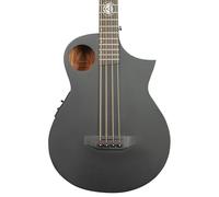 Lindo Neptune Short Scale (30") Matte Black Electro Acoustic Bass Guitar V2