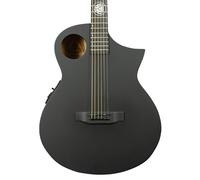 Lindo Neptune V3 All Black Electro Acoustic Guitar with F-4T Preamplifier - Matte Black (Nylon Strings)