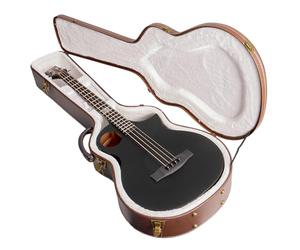 Lindo Neptune V3 Short Scale (30") Electro Acoustic Bass Guitar and Premium Hard Case - Matte Black