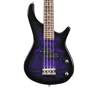 Lindo PDB Short Scale V2 Purple Dove Electric Bass Guitar | Lightweight (2.7KG) | Easy to Play | Ideal for Beginners to Pros | P-Bass Pickups | Solid Laurel Fretboard | Solid Maple Neck | UK Design
