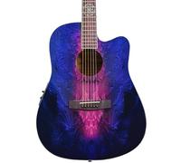 Lindo Swallow V2 Nylon Strings Electro Acoustic Guitar | Dreamcatcher 12th Fret Inlay | Purple Pink Burst