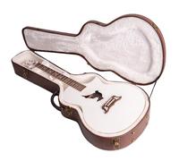 Lindo White Dove V3 Electro Acoustic Guitar and Premium Hard Case | Gloss Finish | Roasted Maple Binding | Luminlay Side Dots (Steel Strings)