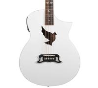 Lindo White Dove V3 Electro Acoustic Guitar | Gloss Finish | Roasted Maple Binding | Luminlay Side Dots (Nylon Strings)
