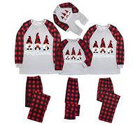 LindoMaker Family Matching Pyjamas - Red Plaid - Men's & Women's - Adults, Couples, Families - Size S - Christmas PJs
