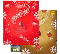 Lindor Advent Calendar - Lindt Chocolate Advent Calendar 2023 | Lindt Lindor Blissful Milk/White/Assorted/Swiss Chocolate 700g - Fun Countdown to Christmas & gift tags 2 Pack (Advent Calendar 2023)