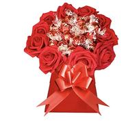 Lindore Hamper Bouquet Chocolate Red Strawberry White Milk Dark Orange Blue Gold Pink Sweets Candy Him Her Black Ferreror Rochr Luxury