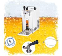 Complete set Beer Dispenser, Beer Machine - Lindr PYGMY 20/K with membrane pump, 1-line dry cooling device made of stainless steel, 25 liters/h, Green Line Type A