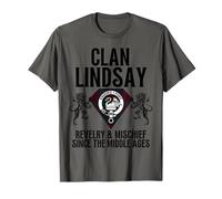 Lindsay Clan Scottish Name Coat Of Arms Tartan Family Party T-Shirt