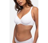 Dorina LINDSAY Non-Padded Underwired Bra with Moulded Cups, Full Coverage, Soft Micro Fabric, Adjustable Shoulder Straps for Comfort and Support, White