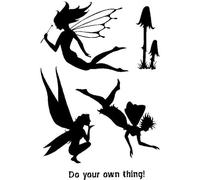 Lindsay Mason Designs A6 Lindsay Mason Fairy Silhouette Clear Stamp