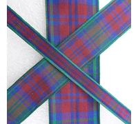 Lindsay Tartan Ribbon Scotland Christmas 5 Width Buy 1 2 or 4 Metres 12 938D, 16mm, 2 Metres