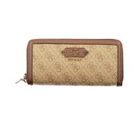 GUESS Purse Lindsey SLG Zip Around Wallet Latte Logo Brown
