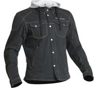 Lindstrands Bjurs Motorcycle Textile Jacket, black/light grey, size 56
