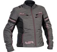Lindstrands Liden, textile jacket waterproof women 38 Grey/Black/Pink