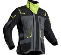 Lindstrands Myrvik, textile jacket waterproof 58 Grey/Black/Neon-Yellow