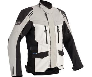 Lindstrands Storbo, textile jacket waterproof 48 Light Grey/Black
