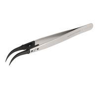 Lindström ESD Tweezers Flat/Curved 130 mm 1 piece