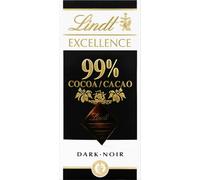 Lindt 50g & 100g Excellence Raspberry Intense, Cocoa & Classic Vegan Bars