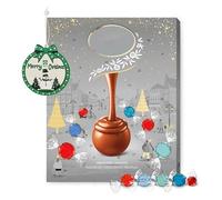 Lindt Assorted Chocolates Advent Calendar 2026 - Luxury Silver 24 Days Christmas Countdown Advent Calendar 233g Chocolates Gift Box with Topline Tree Decoration.
