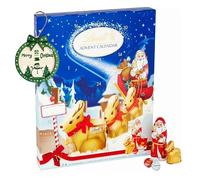 Lindt Chocolate Santa Advent Calendar 2025-24 Days Coundown Calendar 2025 of Mini Truffles, Reindeer & Santa Chocolates 160g with Christmas Tree Decoration. Chocolate Christmas Gifts for Kids