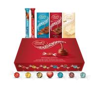 Lindt Chocolates Gift Box - 926g (40-Piece Set) - Assorted Chocolate Bars & Truffles, Lindor Chocolate Hamper, Birthday Gifts for Women and Men, Thank You or Christmas Gifts