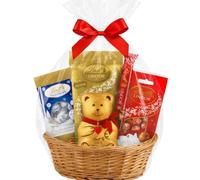 Lindt chocolates gift box, Christmas Hamper - 1 x Lindt teddy bears, 80g Milk, Assorted & Snodrops truffles, 1 x 38g Milk Bar, Lindor Chocolate gift box, Lindor chocolate balls