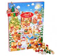 Lindt Chocolates Kids Advent Calendar 2026 - Lindt Teddy Winter Wonderland Milk & White Chocolate Advent Calendar 170g with Christmas Tree Decoration. Chocolate Gifts for Christmas