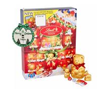 Lindt Chocolates Teddy Advent Calendar 2025-24 Days Christmas Countdown Augmented Reality Advent Calendar of Milk Chocolate Bear & Friends 250g with Topline Tree Decoration. Christmas Gifts for Kids