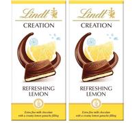 Lindt Creation Refreshing Lemon Milk Chocolate Bar, 150g (Pack of 2)