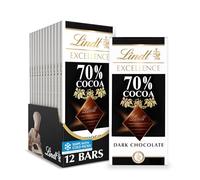 Lindt EXCELLENCE 70% Cocoa Dark Chocolate Bar, Dark Chocolate Candy, 3.5 oz. (12 Pack)