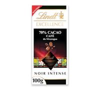 Lindt Excellence | 70% Dark & Nicaraguan Coffee Cafe | 100g Bar
