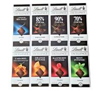 Lindt Excellence 90% 80% 70% Assorted Dark Chocolate Bars 100g 8 x 2 (16 Bars)