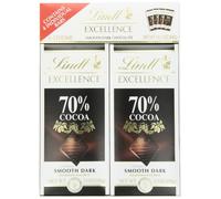 Lindt Excellence A Touch Of Sea Salt & 70% Cocoa Dark Chocolate Bars, 3.5 Ounce - 4 Count (Pack of 1)