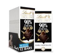 Lindt Excellence Bar, 90% Cocoa Supreme Dark Chocolate, Gluten-Free, 3.5 Ounce (Pack of 12)