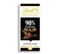 Lindt Excellence Bar (Dark Chocolate 90% Cocoa) - Pack of 4 by Lindt