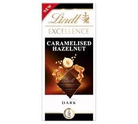 Lindt EXCELLENCE Caramelised Hazelnut, 100g (Pack of 9)