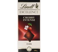 Lindt Excellence Cherry Dark Chocolate Bar, 100 g - Pack of 5