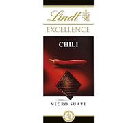 Lindt Excellence Chilli Dark Chocolate Bar - 100g - Gift for Him & Her - A Bold and Spicy Treat