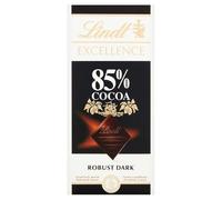 Lindt Excellence Dark 85 Percent Cocoa Chocolate Bar, 100g