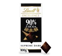 Lindt EXCELLENCE Dark 90 Percentage Cocoa dark chocolate bar 100 g